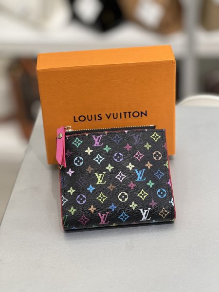 Lv wallet  - ملون اسود